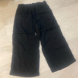 LOFT black drawstring pants in size medium